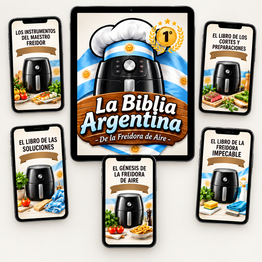 La Biblia Argentina de la Freidora de Aire | +1000 Recetas Argentinas (5 BONUS DE REGALO)